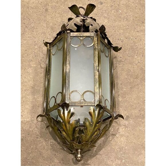 Vintage Carriage Polished Solid Brass Outdoor Porch Wall Sconce Ligjt Bell Shape - Picture 2 of 8